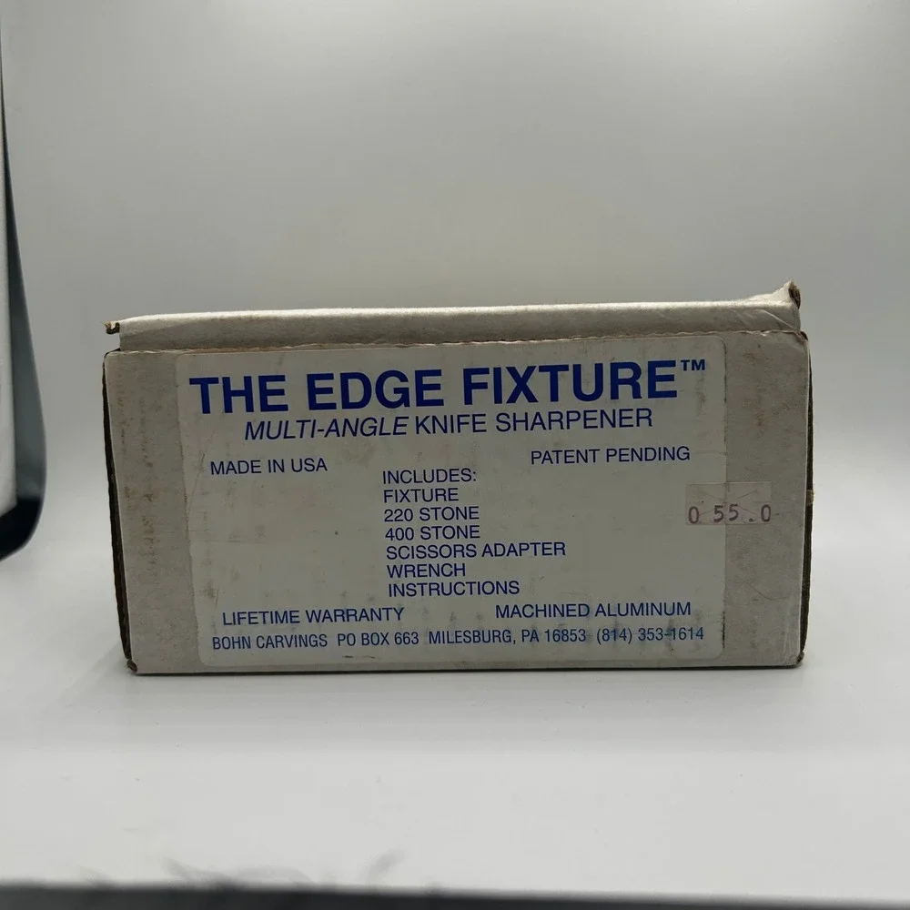 Bohn Carvings The Edge Fixture Multi-Angle Knife Sharpener Machined Aluminum USA